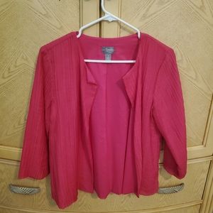 Chico's travelers pink jacket. Size 1. (US size 8) excellent condition